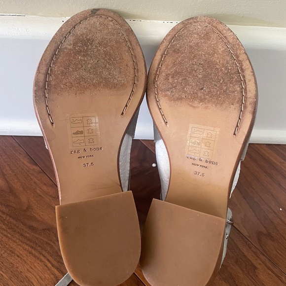 Rag & Bone Mari Strappy Sandal in Grey Suede Sz 7.5 - Picture 8 of 13